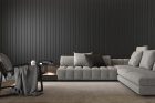 Painel Ripado Frieze Preto 2750 x 455 x 9mm