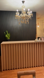 Painel Ripado Frieze Preto 2750 x 455 x 9mm
