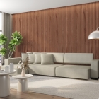 Painel Ripado Canelado/Ondulado Nogueira 2750 x 445 x 9mm