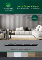Painel Ripado/Forro Lambri Cinza 2750 x 455 x 9mm