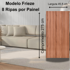 Painel Ripado Frieze Nogueira 2750 x 455 x 9mm