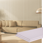 Painel Ripado Canelado/Ondulado Branco 2750 x 445 x 9mm