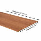 Painel Ripado Canelado/Ondulado Louro Freijo 2750 x 445 x 9mm