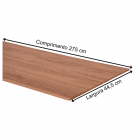 Painel Ripado Canelado/Ondulado Nogueira 2750 x 445 x 9mm