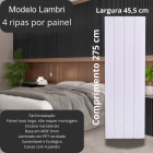 Painel Ripado/Forro Lambri Branco 2750 x 455 x 9mm