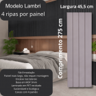 Painel Ripado/Forro Lambri Cinza 2750 x 455 x 9mm