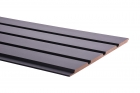 Painel Ripado/Forro Lambri Preto 2750 x 455 x 9mm
