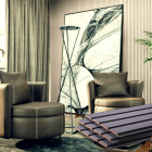 Painel Ripado/Forro Lambri Preto 2750 x 455 x 9mm